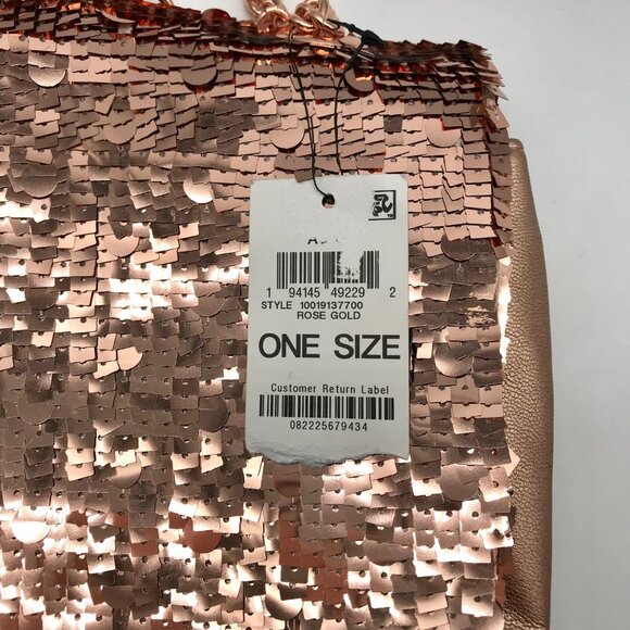 I.N.C. International Concepts Rose Gold Sequin Ajae Crossbody Bag - Picture 11 of 11